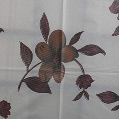 Kuber Industries Floral PVC 4 Seater Centre Table Cover - Cream