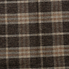 Kuber Industries Checkered Design Jute 4 Seater Center Table Cover 40"x60" (Brown)-CTKTC32227