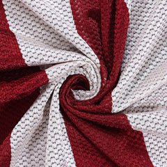 Heart Home Polyester Window Curtain 8 Eyelets,7 Feet (Maroon) 54HH4325.