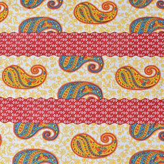 Kuber Industries 100% Cotton 144 TC Single Bed Sheet with 1 Pillow Cover (Orange) -CTKTC13010