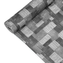 Kuber Industries Leaf Design PVC Wardrobe Kitchen Drawer Shelf Mat 10 Mtr Roll (Grey)-CTKTC014492, Polyvinyl Chloride