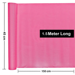 Heart Home Multipurpose Diamond Textured Super Strong Anti-Slip Mat Liner 1.50 Meter Roll (Pink) HEART0236