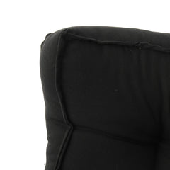 Heart Home Microfiber Square Chair Pad/Cushion for Office, Home or Car Sitting, 18 * 18 Inch (Black) (Model Number: HS_37_HEARTH020881)