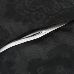 Kuber Industries Flower Design Velvet Pillows Covers for Couch Bed Sofa, Soild Soft Cushion Case, 16x16 Inches- Pack of 5 (Black)