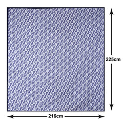 Heart Home Lightweight Carry Design Cotton Reversible Double Bed Dohar|AC Blanket for Home & Travelling (Purple)