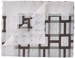 Kuber Industries Dining Table Cover 6 Seater|Water Proof Plastic Table Cover|Heat Resistant (Grey)