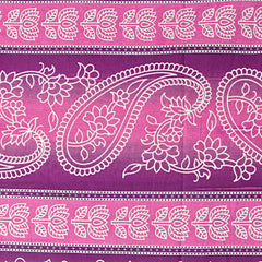 Kuber Industries Kerry Design Cotton Single Bedsheet with 1 Pillow Covers, Pink-KUBMART10699