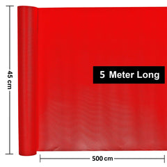 Kuber Industries 2 Pieces Multipurpose Textured Super Strong Anti-Slip Mat Liner,Size 45X500 Cm (5 Meter Roll, Red) - CTKTC40258