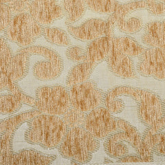 Kuber Industries Floral Design Velvet Dining Table Runner (Gold), CTKTC013809