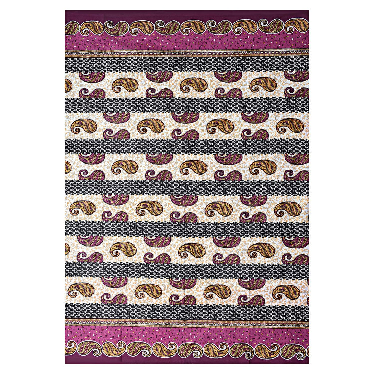 Kuber Industries 100% Cotton 144 TC Single Bed Sheet with 1 Pillow Cover (Yellow) -CTKTC13003