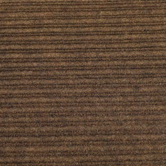 Kuber Industries D Shape Strips Design Microfiber Non-Slip Door Mat for Outdoor, Indoor 21 in. x 13 in. (Brown)