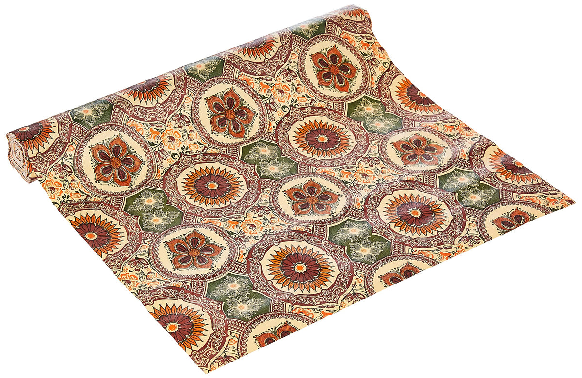 Kuber Industries Exclusive PVC Rectangular Wardrobe Mat (KSR02, CTKSIS479, Multicolour, 10 Mtr Roll)