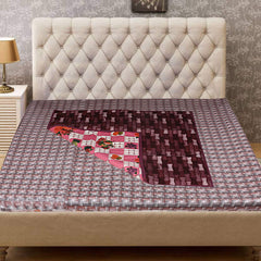 Kuber Industries Checkered PVC Reversible Food Mat Bed Server - Multicolour (CTKTC05110)