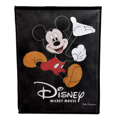 Kuber Industries Disney Team Mickey Mouse Print Non Woven Fabric Foldable Laundry Basket, Toy Storage Basket, Cloth Storage Basket with Handles (Set of 2, Black with Royal Blue)-KUBMART1204