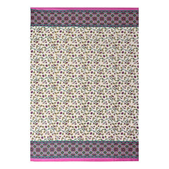 Kuber Industries 100% Cotton 144 TC Single Bed Sheet with 1 Pillow Cover (Pink) -CTKTC13002