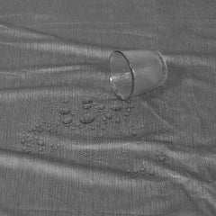 Heart Home PVC Waterproof and Dust Proof Double Bed Mattress Protector, Non-Toxic Bed Protector, Mattresses Cover, 78"x72" Inch (Grey)-HS_38_HEARTH21753, Full