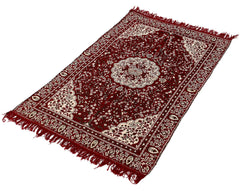 Heart Home Kuber Industries Super Soft Area Rugs Silky Smooth Bedroom Mats for Living Room Kids Room Baby Room Dormitory Home Decor Carpet-45 X 3 Feet (Maroon Standard (Hs_36_Hearth019562)