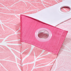 Heart Home Tree Printed 7 Feet Door Curtain for Living Room, Bed Room, Kids Room with 8 Eyelet (Pink)-HS43HEARTH25581