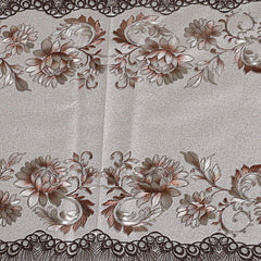 Kuber Industries 3D Design PVC 4 Seater Centre Table Cover - Gold (CLOUDBED156)