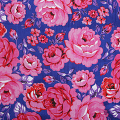 Kuber Industries Floral Design 144 TC Cotton Double Bedsheet with 2 Pillow Covers - King, Pink