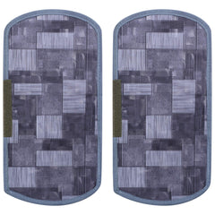 Kuber Industries Fruit Basket Design 3 Pieces PVC Fridge Mats,2 Piece Handle Cover and 3D Checkered Design 1 Piece Fridge Top Cover (Grey) - CTKTC39806