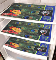 Kuber Industries PVC 6 Pieces Reversible Fridge Drawer Mats (Multi) -CTKTC7116