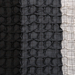 Kuber Industries Checkered 4 Piece Cotton Cushion Cover - 17"x17", Grey,Standard,CTKTC02707