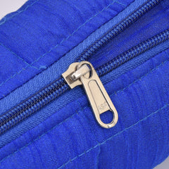 Kuber Industries 2 Pieces Watch Case,Bangle Box/Wrist Watch Holder/Watch Organizer/Bracelet Pouch Zip Top Watch Case With One Roll (Blue)-KUBMART16105