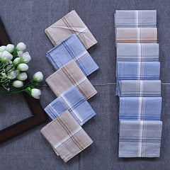 Kuber Industries Handkerchiefs|Sweat Absorbent Light Colored Soft Cotton Square Hankies for Man,Boys & Wicking Sweat from Hands,Face,Set of 12 (Multicolor)