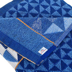 Heart HomeTringle Printed Super Soft, Fluffy, and Absorbent, Cotton Bath Towel Perfect for Daily Use, 30"x60"- Pack of 2 (Blue)