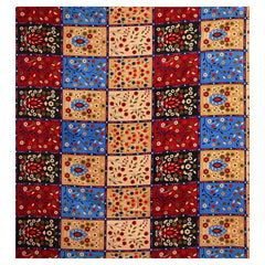 Kuber Industries Floral Print Cotton Double Bedsheet with 2 Pillow Covers, 90"x100" (Multicolor)