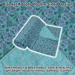 Kuber Industries Cotton Soft Lightweight Paisley Design Reversible Single Bed Dohar | Blanket | AC Quilt for Home & Travel (Green)