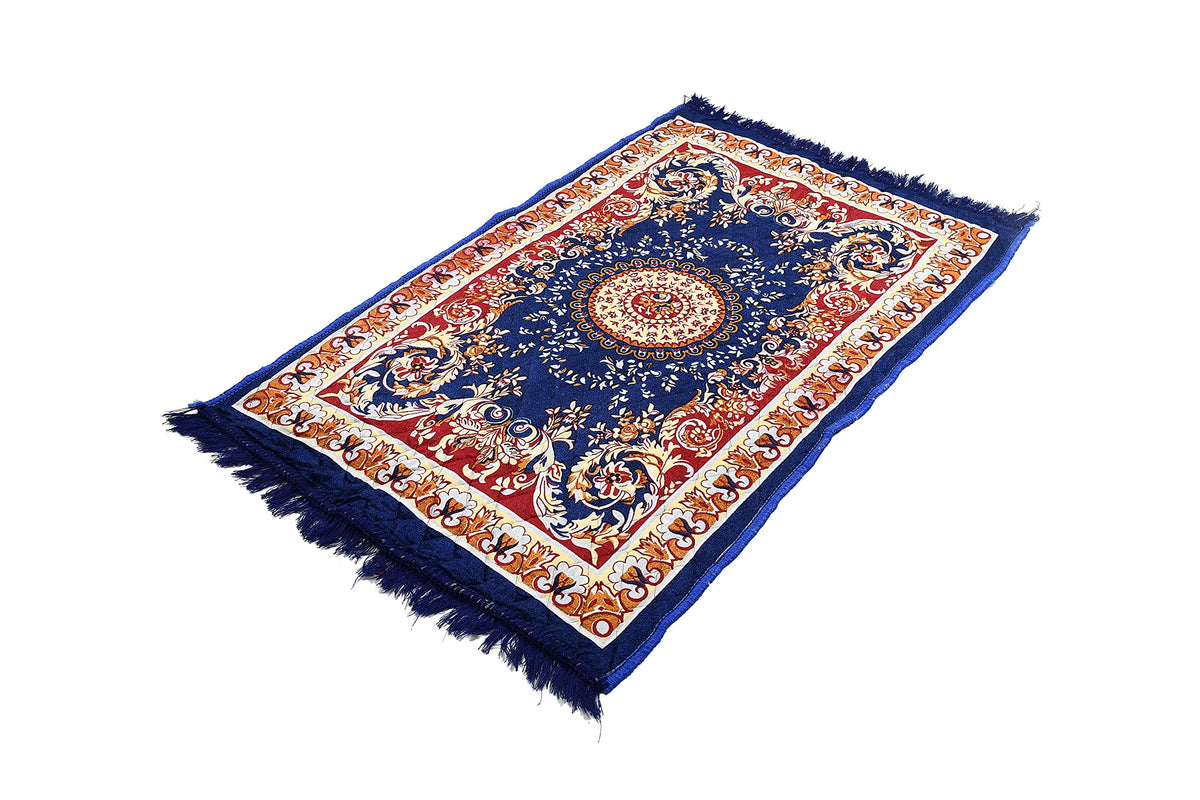 Heart Home Super Soft Area Rugs Silky Smooth Bedroom Mats for Living Room Kids Room Baby Room Dormitory Home Decor Carpet-4 x 2 Feet (Blue) (Model Number: HS_36_HEARTH018359)