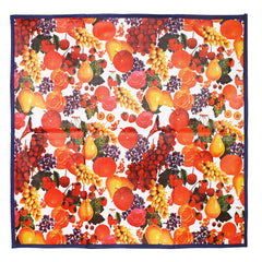 Kuber Industries Fruits Design PVC Reversible Food Mat Mattress Protector Bed Server (Red & Blue) CTKTC33201