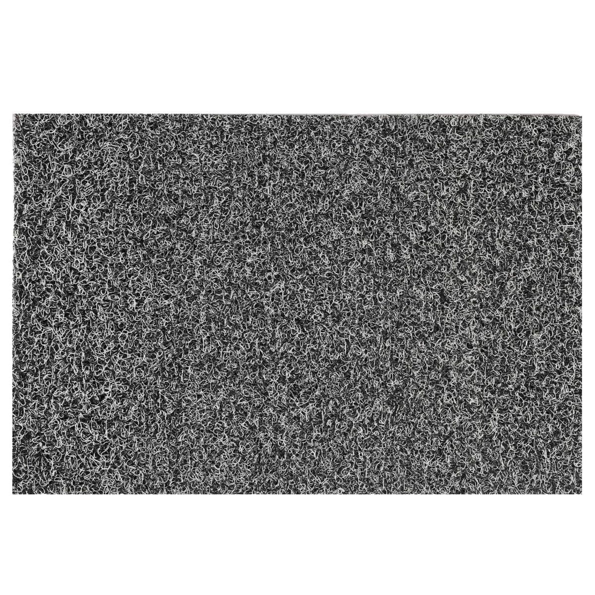 Kuber Industries Double Shade Thread Rubber Anti Slip Door Mat (Black and White, 16" x24'') - CTKTC039948