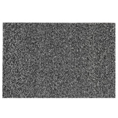 Kuber Industries Double Shade Thread Rubber Anti Slip Door Mat (Black and White, 16" x24'') - CTKTC039948