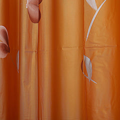 Fun Homes Polyvinyl Chloride Shower Curtain with 8 Hooks, Standard, Gold