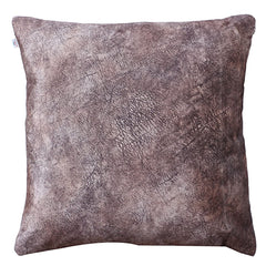 Heart Home Cushion Cover|Sofa Cushion Covers|Broken Wall Texture Print Sitting Cushion Cover|Velvet Cushion Filler|16x16 Inch|Set of 5 (Gold)