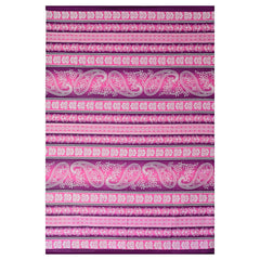 Kuber Industries Kerry Design Cotton Single Bedsheet with 1 Pillow Covers, Pink-KUBMART10699