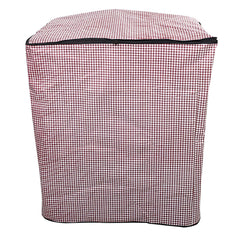 Kuber Industries Checkered PVC Top Load Semi Automatic Washing Machine Cover - Maroon