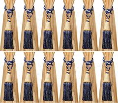 Kuber Industries Beads Beautiful Design Polyester 12 Pieces Curtain Tie Back Tassel Set (Royal Blue) CTKTC33579