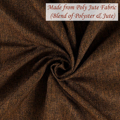 Heart Home Heat Resistant, Antislip Jute Center Table Cover for Home Decor, 40"x60" (Light Brown)