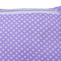 Heart Home Cushion Cover|Sofa Cushion Covers|Floral Print Sitting Cushion Cover|Cotton Cushion Filler|16x16 Inch|Set of 5 (Purple)