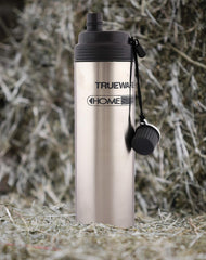 Kuber Industries Infiniti Stainless Steel Water Bottle, 1 litres, Silver