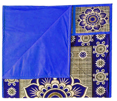 Kuber Industries Cotton Refrigerator Cover Set - Blue, (Model: FRIDGEKIFC11,Rectangular,Pack of 1)