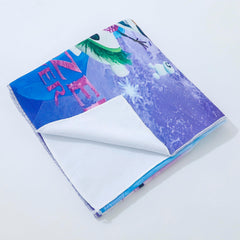 Kuber Industries Disney Frozen Microfiber Soft Kids Bath Towel (Sky Blue)