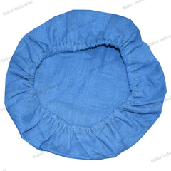 Kuber Industries Cotton Reusable Stretchable Anti Pollution Surgeon Caps (Blue, Free Size, KESHAV46343) - Pack of 5