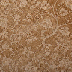 Kuber Industries Metalic Flower 9 Piece Non Woven Saree Cover, Large, Beige