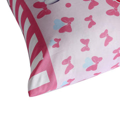 Kuber Industries Disney Printed Toddler Kids Pillow Silky Soft Microfiber Polyester, Perfect for Travel,Toddler Cot,12"x18" (Pink)-KUBMART15822