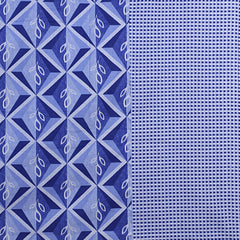 Kuber Industries Double Bedsheet(228 * 254 cm)|Cotton 120 TC Luxury Printed Soft & Lightweight Bedsheet for Double Bed with 2 Pillow Covers (Blue & White)